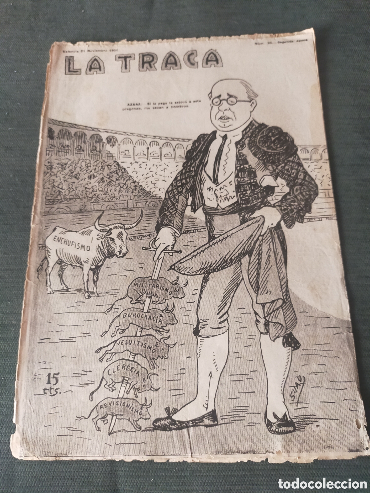 Coleccionismo de revistas y peri&oacute;dicos: REVISTA LA TRACA VALENCIA 21 DE NOVIEMBRE 1931. N.&deg; 30