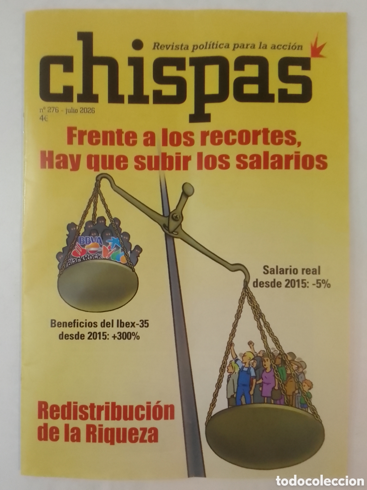 Coleccionismo de revistas y peri&oacute;dicos: Revista pol&iacute;tica para la acci&oacute;n chispas n&deg; 276 - julio 2026.