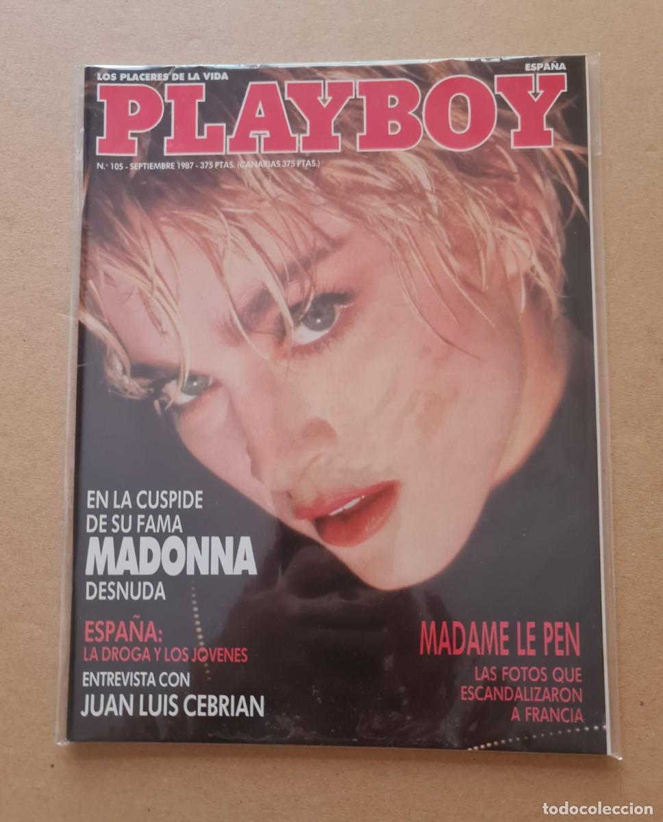 Coleccionismo de revistas y peri&oacute;dicos: Revista PLAYBOY n&ordm; 105 Septiembre 1987 - Madonna desnuda (como nueva)