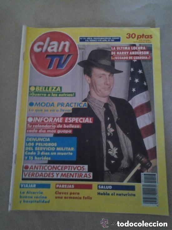 Coleccionismo de revistas y peri&oacute;dicos: CLAN TV -N 113 - 8 AL 14 ABRIL 1989 JUZGADO DE GUARDIA -HARRY ANDERSON