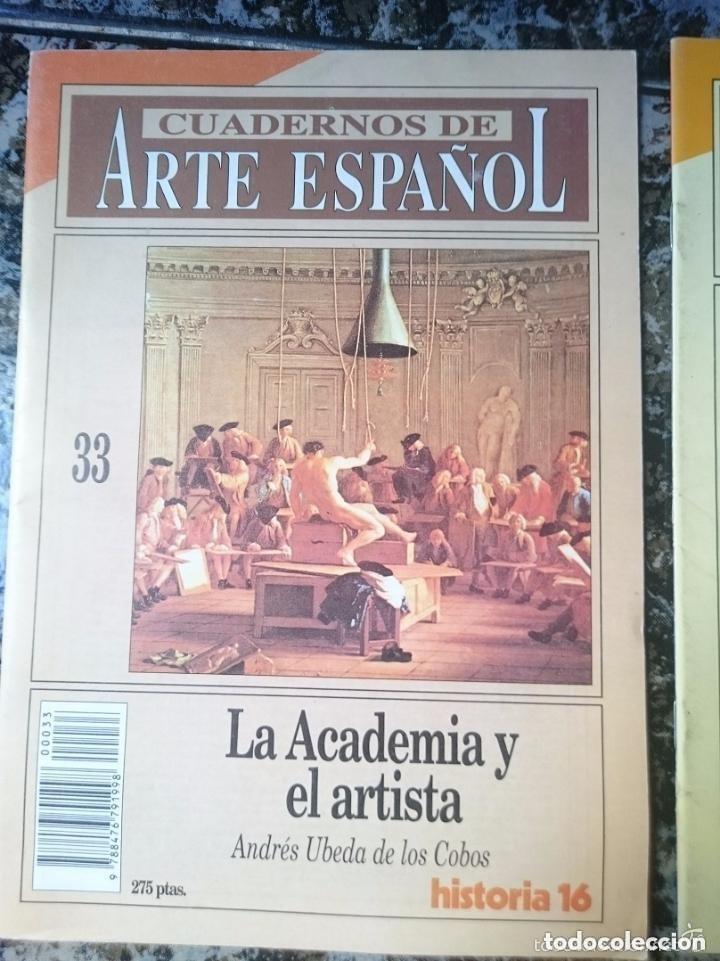 Coleccionismo de revistas y peri&oacute;dicos: Cuadernos de arte espa&ntilde;ol - LA ACADEMIA Y EL ARTISTA - ED. HISTORIA 16