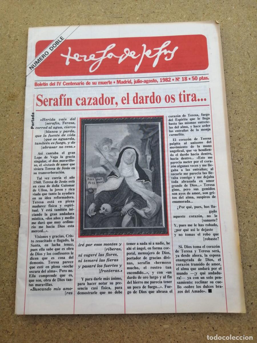 Coleccionismo de revistas y peri&oacute;dicos: REVISTA TERESA DE JESUS (NUMERO 18) SERAFIN CAZADOR EL DARDO OS TIRA