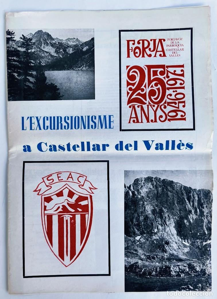 Coleccionismo de revistas y peri&oacute;dicos: Excursionisme. Excursionismo. Revista Forja. Castellar del Vall&eacute;s. 1971.