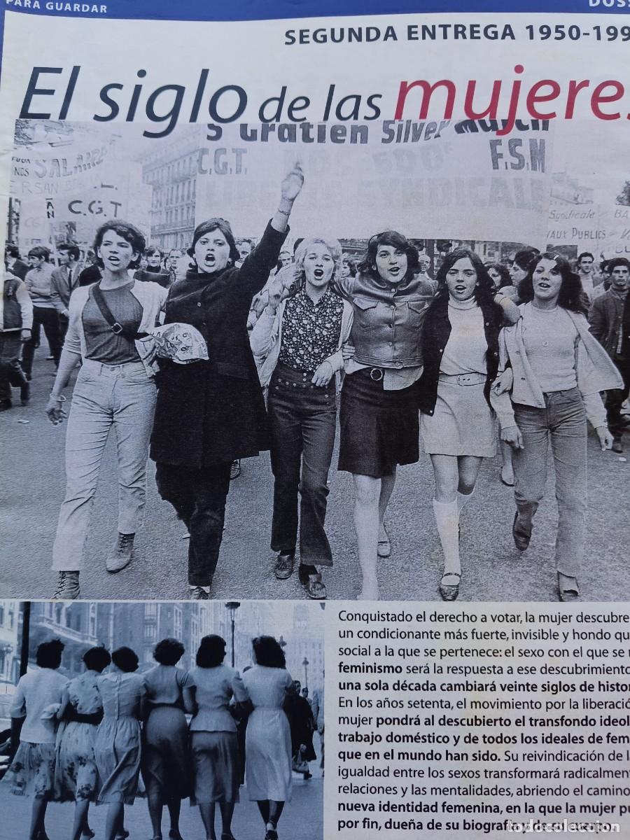 Sammeln von Zeitschriften und Zeitungen: DOSSIER: LA MUJER Y EL FEMINISMO ENTRE 1950 Y 1999. 8 PAGINAS DE REVISTA MUJER HOY