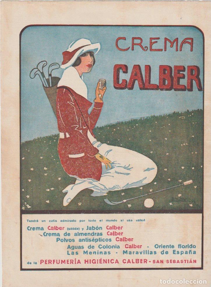 Coleccionismo de revistas y peri&oacute;dicos: Publicidad cosm&eacute;tica: Crema CALBER / dibujo de Baldrich -1921