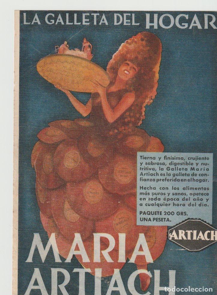 Coleccionismo de revistas y peri&oacute;dicos: Publicidad galletas Mar&iacute;a Artiach -1935