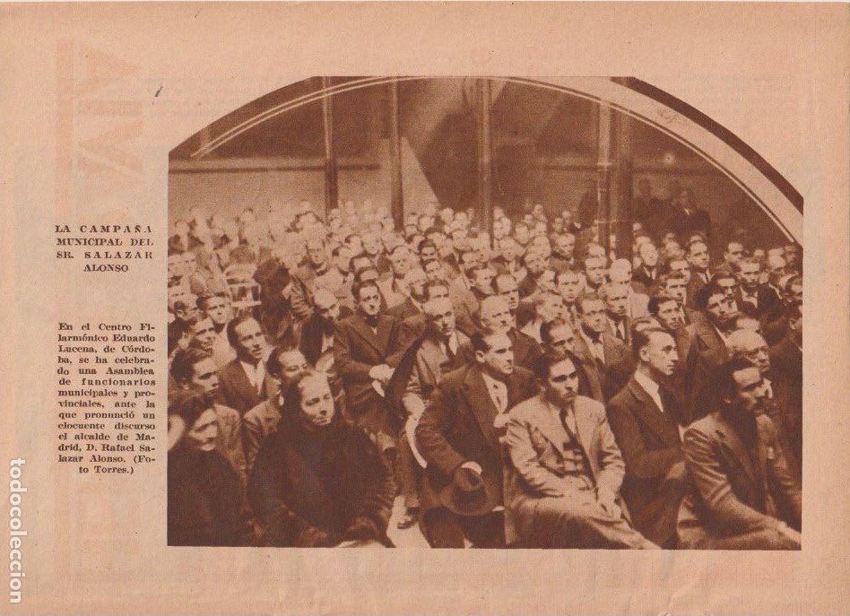 Coleccionismo de revistas y peri&oacute;dicos: * C&Oacute;RDOBA * Discurso de D. Rafael Salazar Alonso -1935