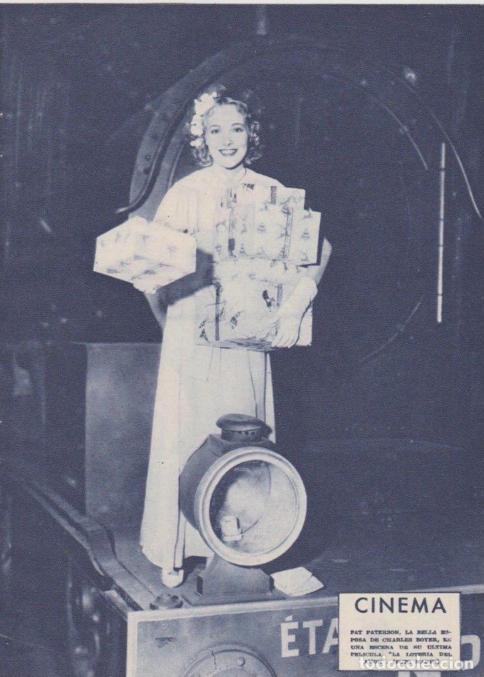 Coleccionismo de revistas y peri&oacute;dicos: * CINE * Pat Paterson; reverso B&aacute;rbara Stamwyck - 1935