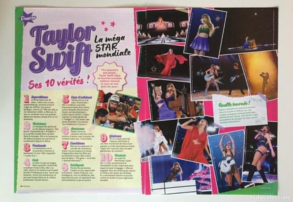Coleccionismo de revistas y peri&oacute;dicos: Taylor Swift & Sabrina Carpenter 6 Pages Set Article Clipping Poster StarLight Magazine France Music