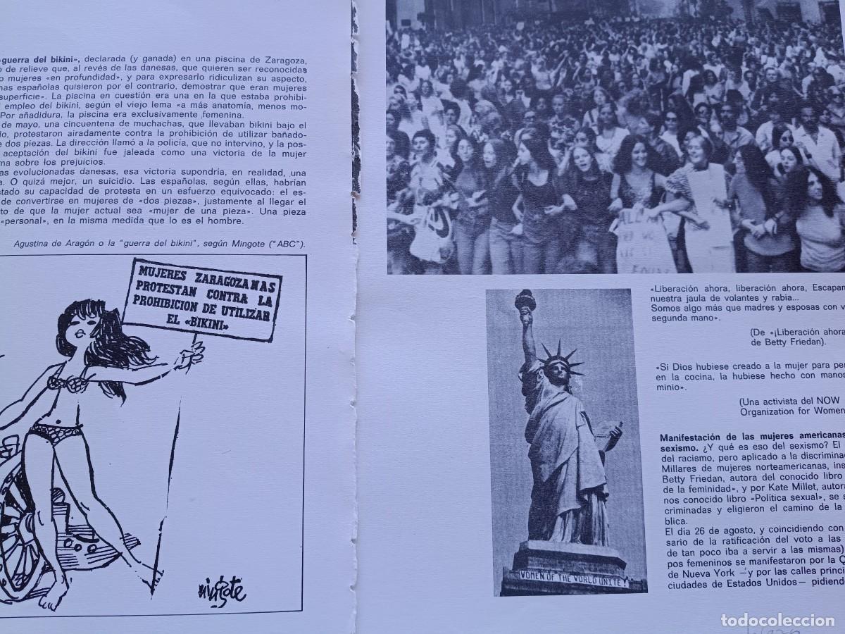 Coleccionismo de revistas y peri&oacute;dicos: USA, MANIFESTACI&Oacute;N CONTRA SEXISMO CONVOCATORIA HUELGA FEMINISTA. ANUARIO DIFUSORA INTERNACIONAL 1976