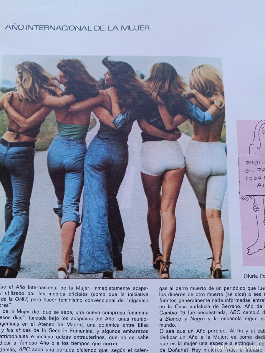 Coleccionismo de revistas y peri&oacute;dicos: DOS ART&Iacute;CULOS SOBRE EL A&Ntilde;O INTERNACIONAL DE LA MUJER, 1975. ANUARIO DIFUSORA INTERNACIONAL