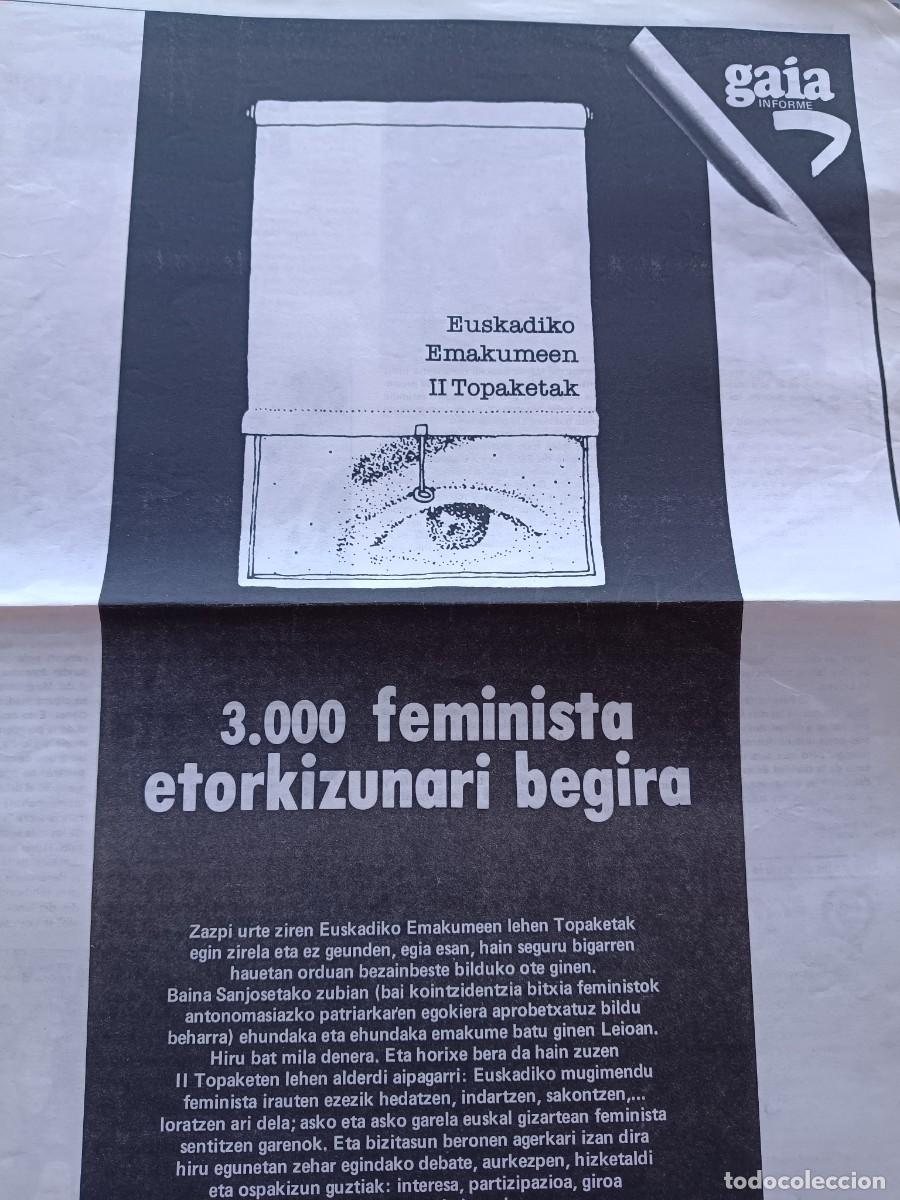 Coleccionismo de revistas y peri&oacute;dicos: II JORNADAS FEMINISTAS DE EUSKADI. INFORME Y ARTICULO DE ROSA OLIVARES. ZER EGIN? (MCE-EMK) 1984