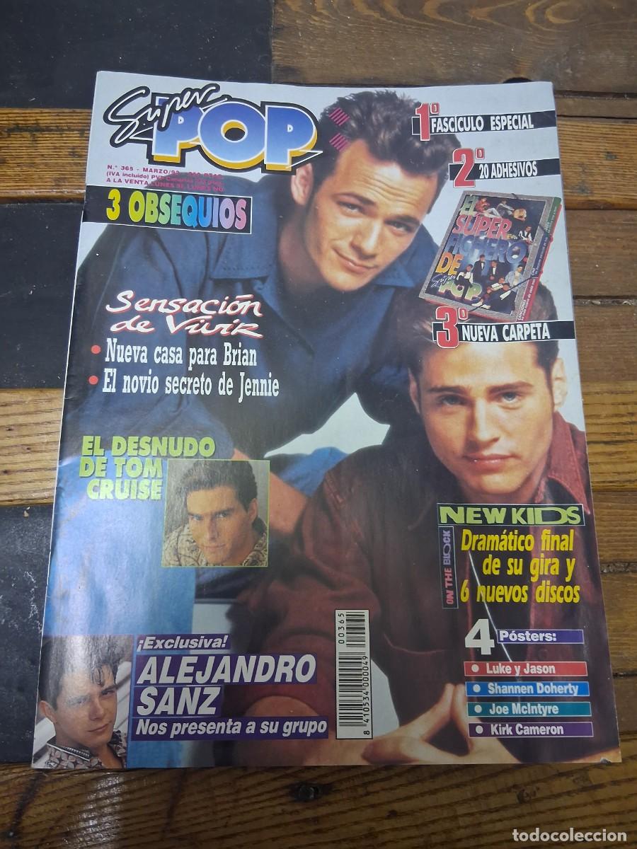 Coleccionismo de revistas y peri&oacute;dicos: Revista Super pop 365 Alejandro Sanz Tom Cruise Mecano La Parka Michael Jackson