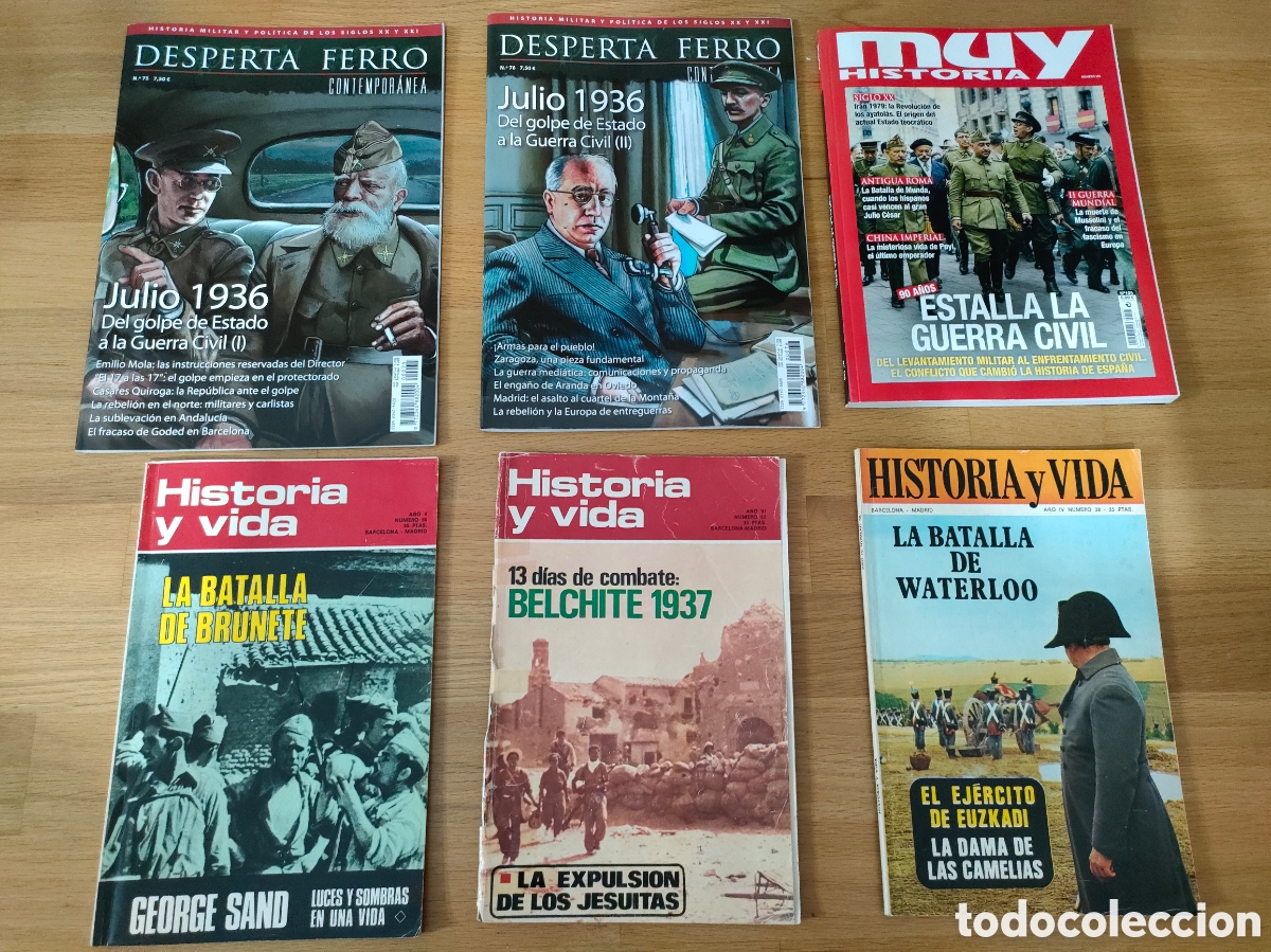 Coleccionismo de revistas y peri&oacute;dicos: SEIS REVISTAS GUERRA CIVIL