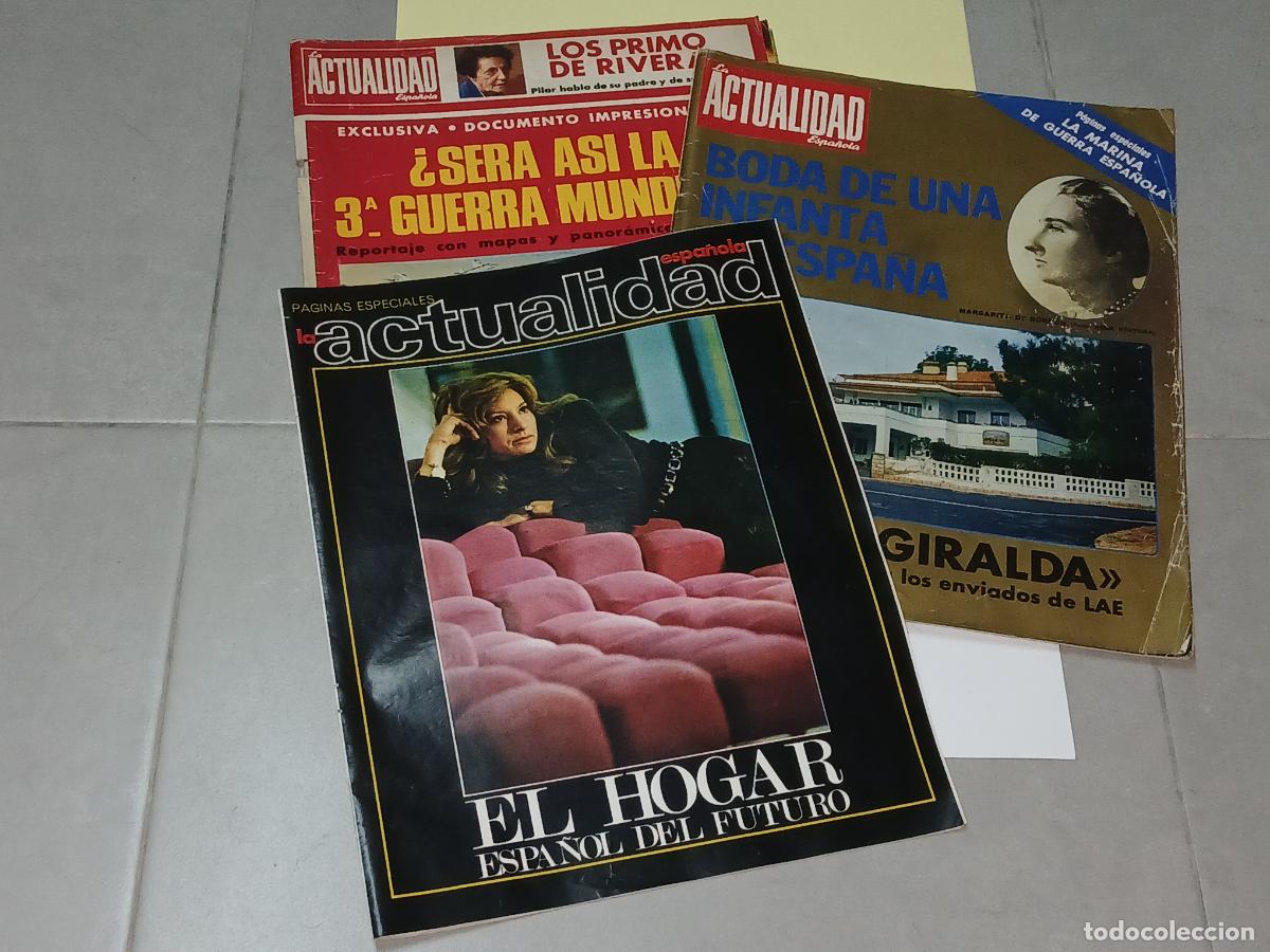 Collection Magazines and Newspapers: Revista actualidad espa&ntilde;ola, lote 3 ejemplares
