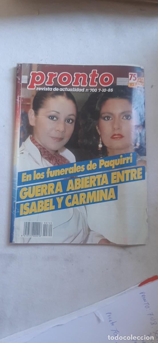 Coleccionismo de revistas y peri&oacute;dicos: REVISTA PRONTO.NUMERO 700. ARNOLD ETC.