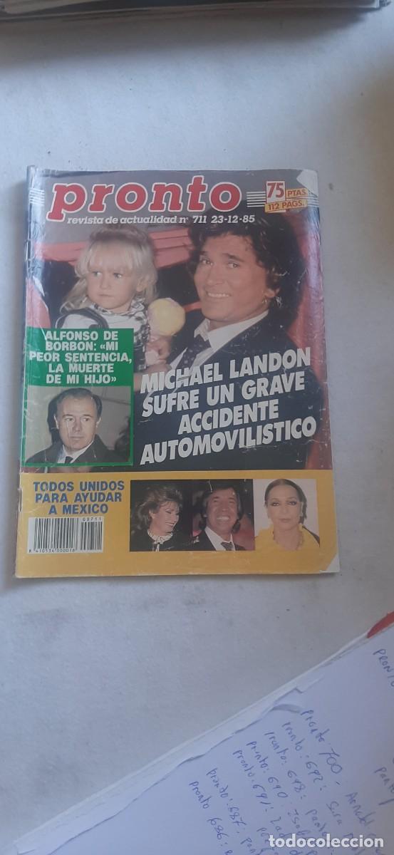 Coleccionismo de revistas y peri&oacute;dicos: REVISTA PRONTO.NUMERO 711.MICHAEL LANDON.