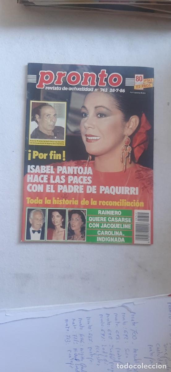 Collezionismo di Riviste e Giornali: REVISTA PRONTO.NUMERO 742.ANTONIO FLORES