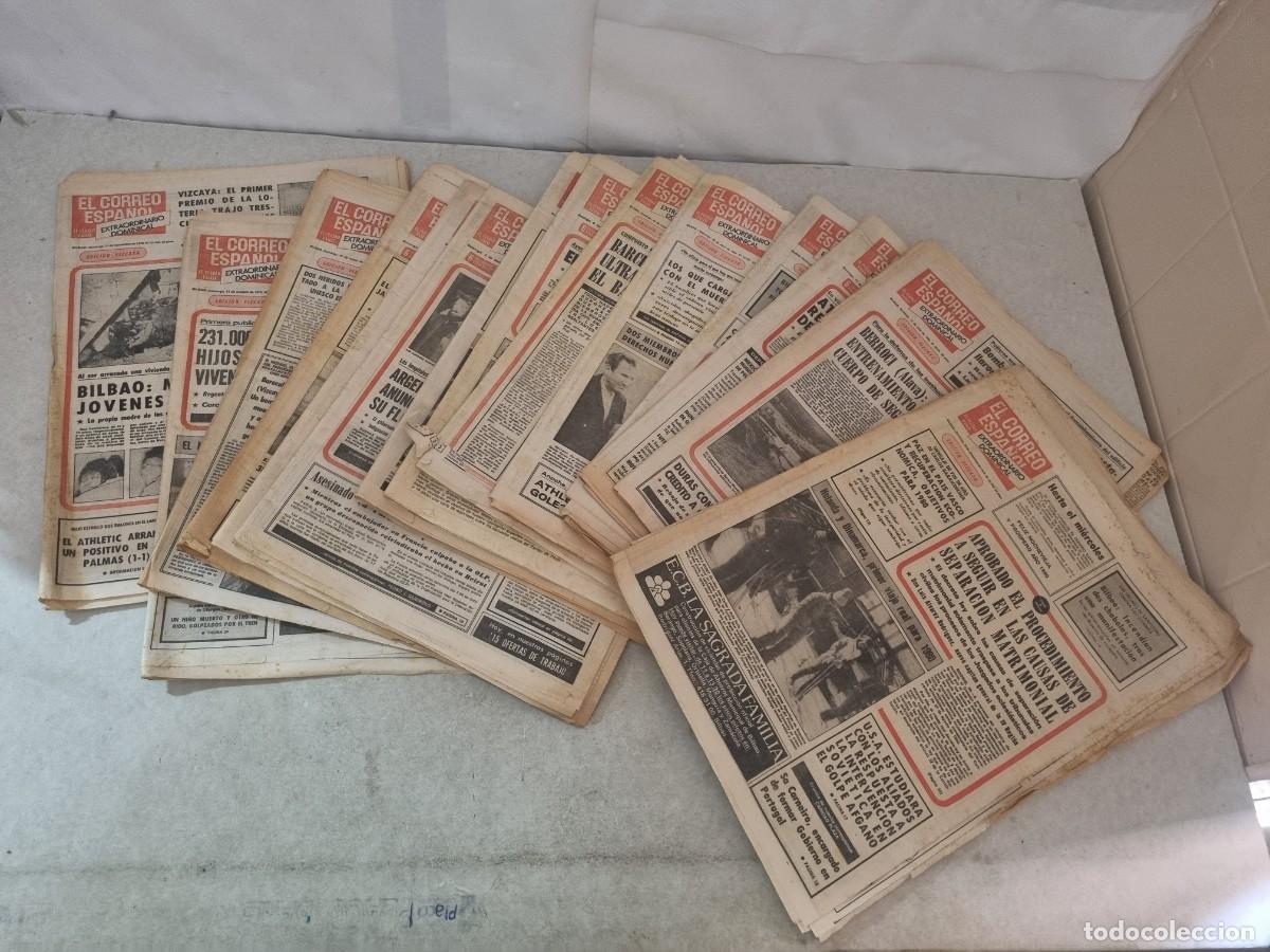 Collectionnisme de Revues et Journaux: Lote de 15 periodico antiguos El correo Espa&ntilde;ol