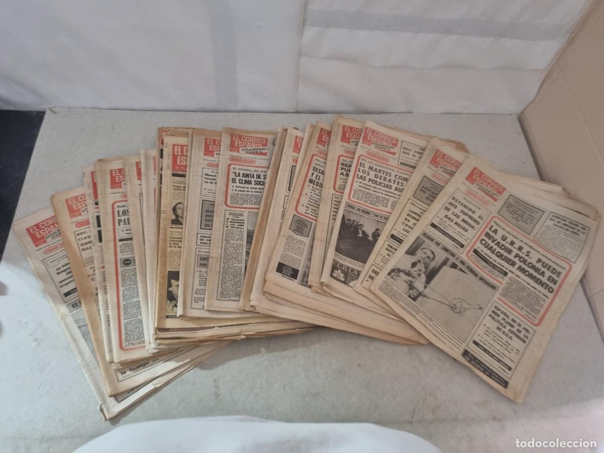 Collectionnisme de Revues et Journaux: Lote de 20 periodico antiguos El correo Espa&ntilde;ol