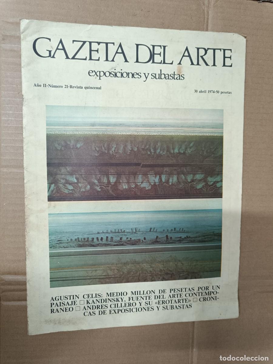 Coleccionismo de revistas y peri&oacute;dicos: ANTIGUA REVISTA GAZETA DEL ARTE, 1974, EXPOSICIONES Y SUBASTAS, MAL GUSTO, KANDINSKY -P19
