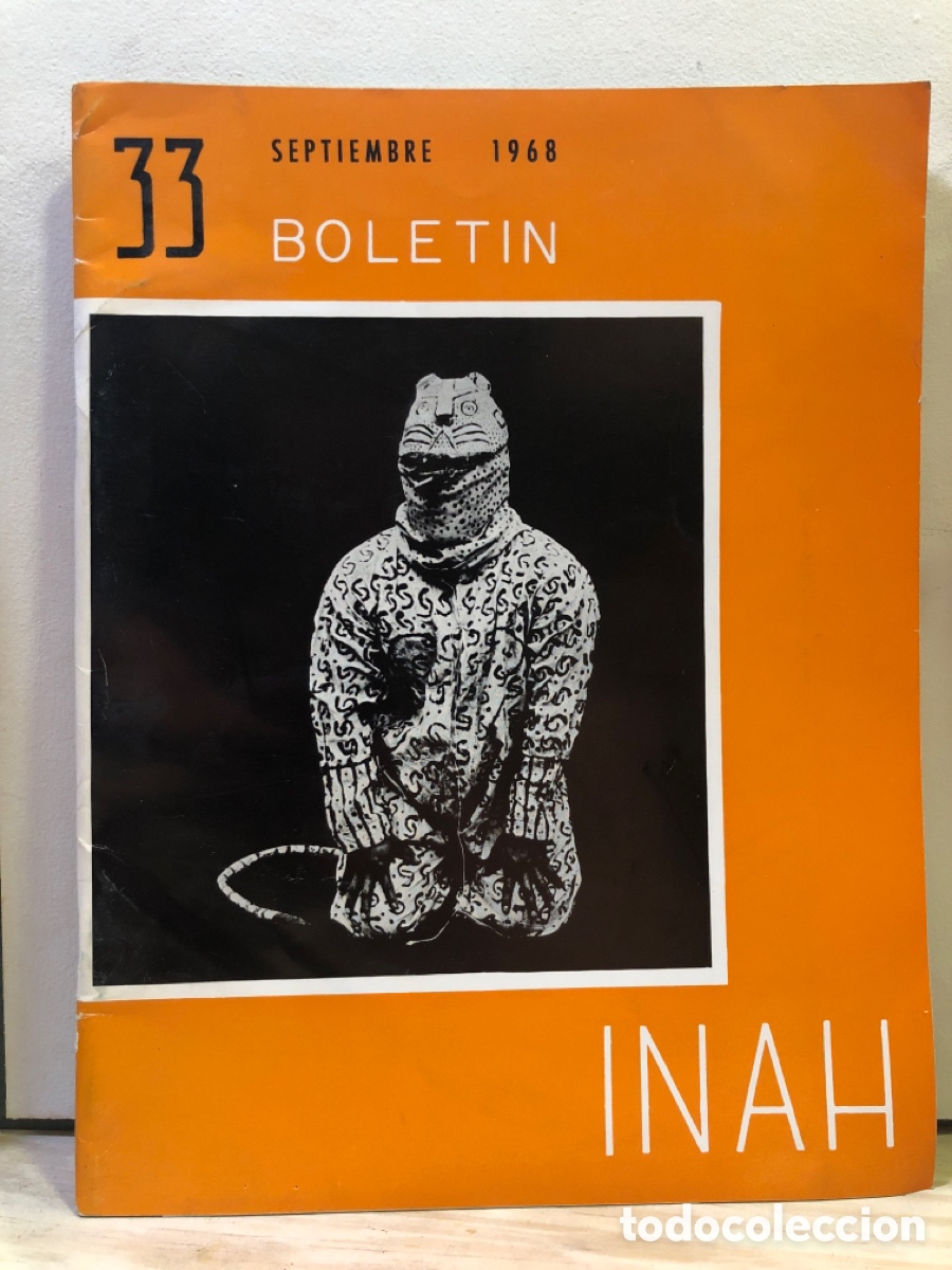 Coleccionismo de revistas y peri&oacute;dicos: Bolet&iacute;n Inah. N&ordm;33, Septiembre 1968