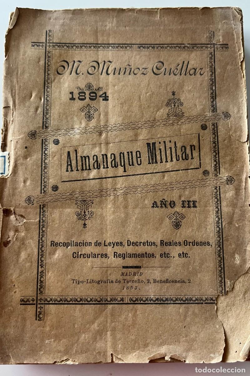 Coleccionismo de revistas y peri&oacute;dicos: Almanaque Militar A&ntilde;o III 1894