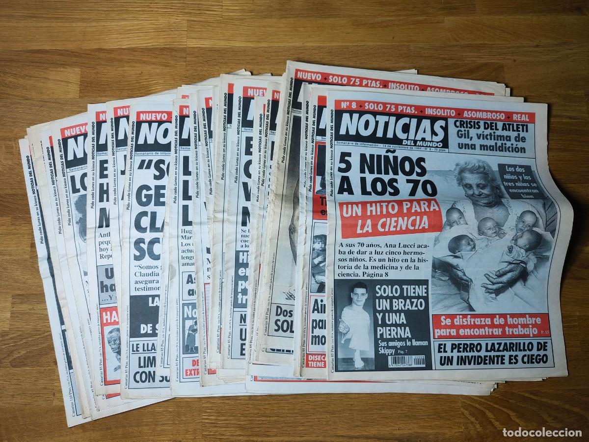 Coleccionismo de revistas y peri&oacute;dicos: Noticias del Mundo (1994) &ndash; Lote de 24 n&uacute;meros (4&ndash;9 y 11&ndash;28)