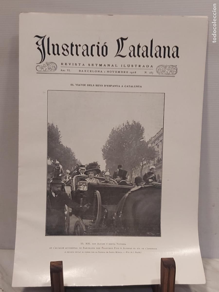 Coleccionismo de revistas y peri&oacute;dicos: 1908 | ILUSTRACI&Oacute; CATALANA N.&ordm; 283 | ALFONSO XIII Y VICTORIA EUGENIA EN CATALU&Ntilde;A