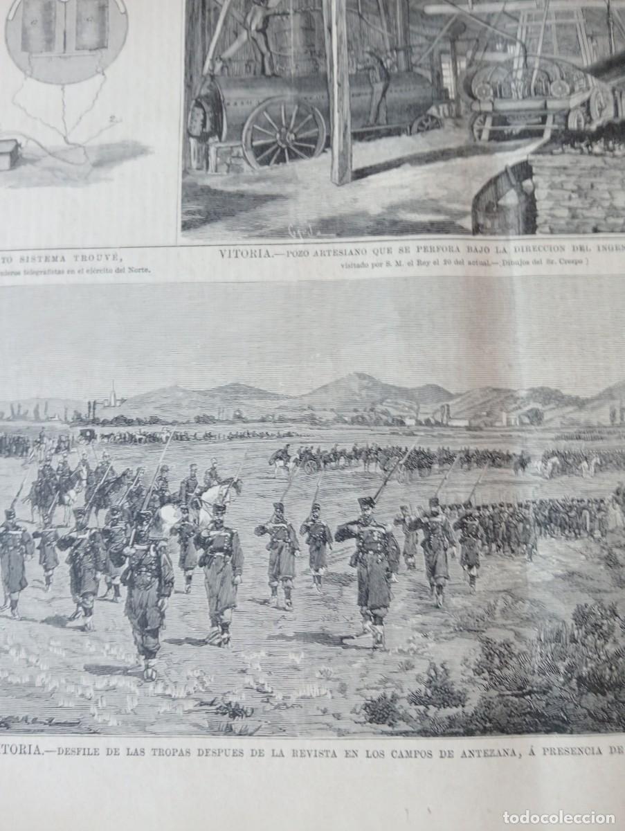 Collectionnisme de Revues et Journaux: REVISTA ENTERA A&Ntilde;O 1878 ATENTADO AL REY ALFONSO XII POZO ARTESIANO ANTEZANA TELEGRAFISTA TELEGRAFO