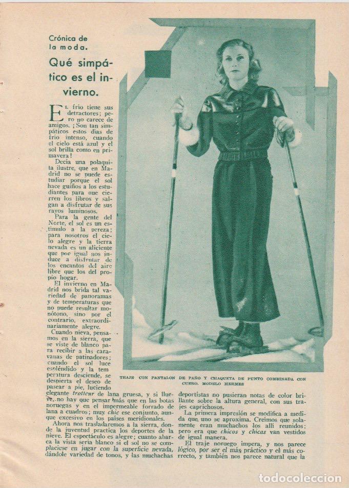 Coleccionismo de revistas y peri&oacute;dicos: * MODA FEMENINA * Modelos Hermes - 1935