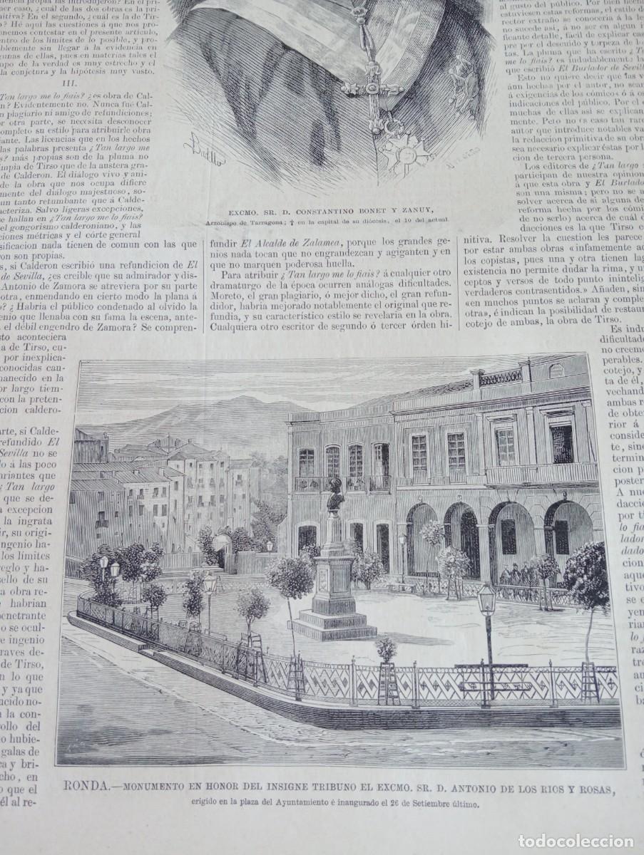 Coleccionismo de revistas y peri&oacute;dicos: REVISTA ENTERA A&Ntilde;O 1878 ANTONIO DE LOS RIOS ROSAS DE RONDA