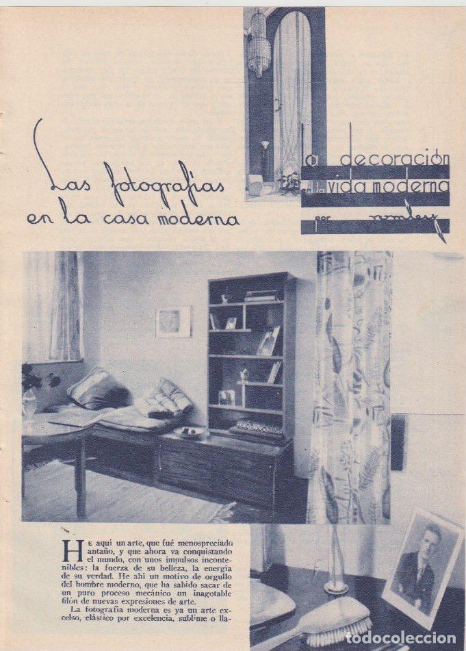 Coleccionismo de revistas y peri&oacute;dicos: * INTERIORISMO * Las fotografias de la casa moderna - 1935