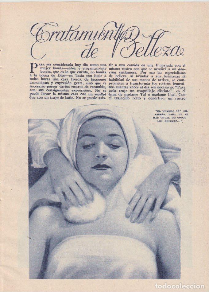 Coleccionismo de revistas y peri&oacute;dicos: Tratamientos de belleza / Carmen de Icaza , Cil; moda masculina en Londres - 1935