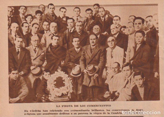 Coleccionismo de revistas y peri&oacute;dicos: * C&Oacute;RDOBA * Fiesta de los comerciantes, dedicada a su patrona la Virgen de la Candela - 1935