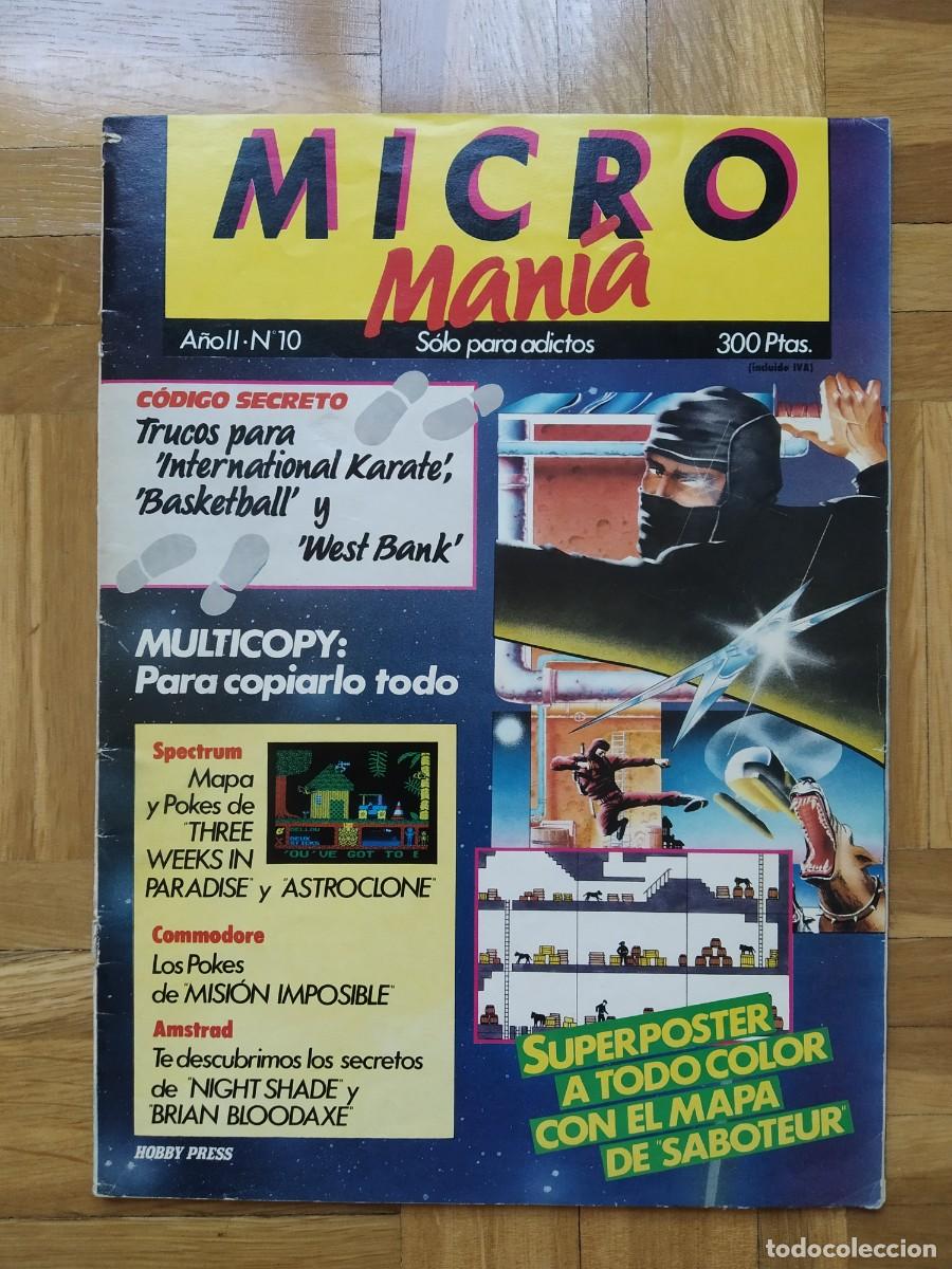 Collezionismo di Riviste e Giornali: REVISTA MICRO MANIA MICROMANIA N&ordm; 10 PRIMERA &Eacute;POCA 1985 SPECTRUM AMSTRAD COMMODORE MAPAS POKES VER