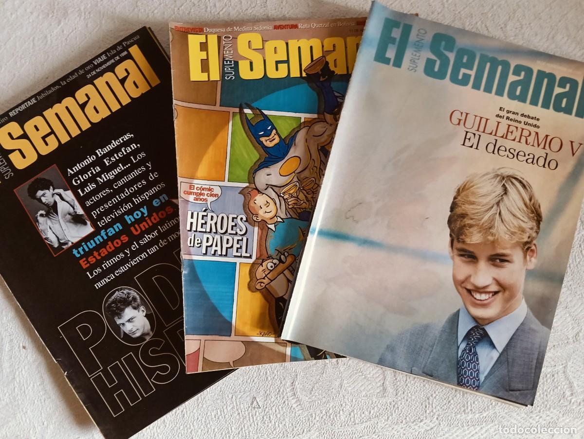 Coleccionismo de revistas y peri&oacute;dicos: Lote 3 Suplementos de EL SEMANAL de 1996