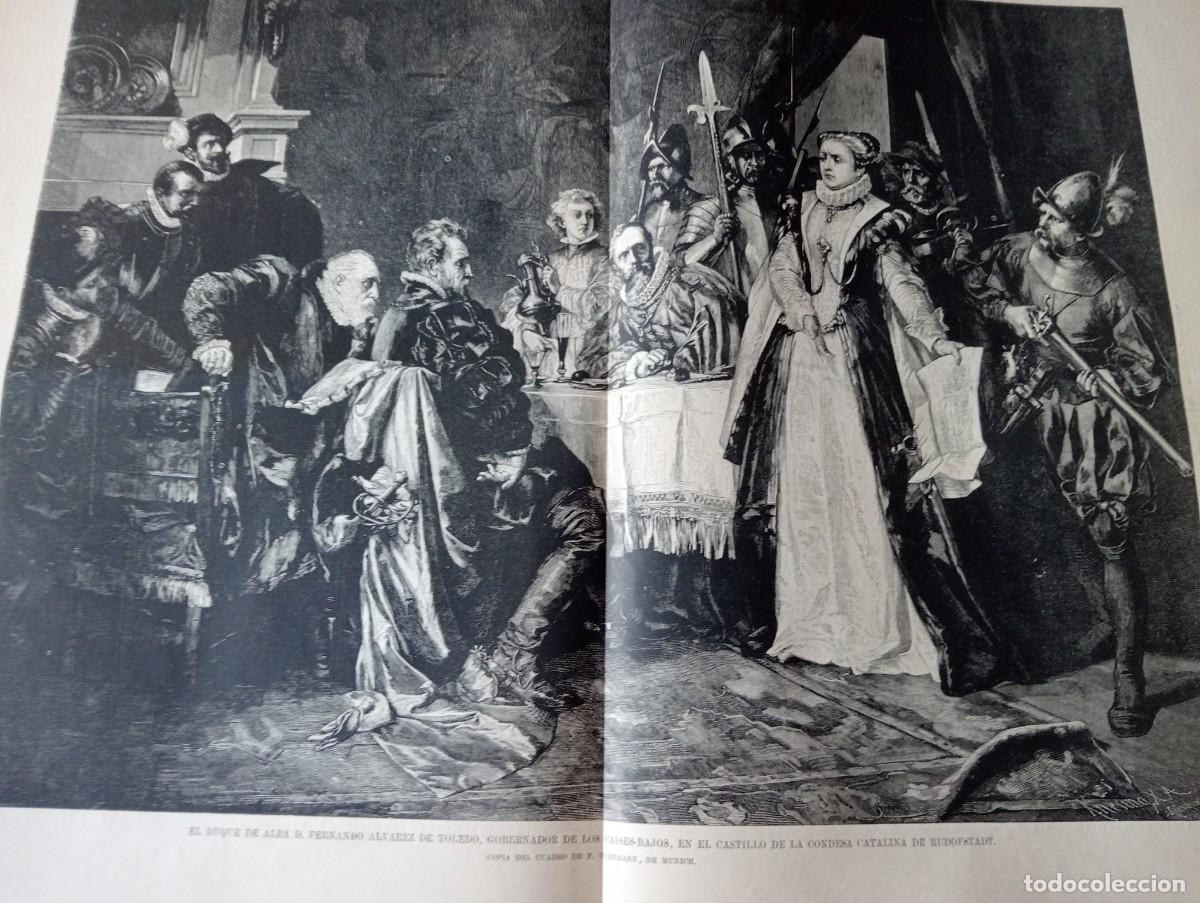Collectionnisme de Revues et Journaux: REVISTA ENTERA A&Ntilde;O 1878 PAISES BAJOS Y ESPA&Ntilde;A DUQUE DE ALBA GOBERNADOR DE HOLANDA RUDOFSTADT
