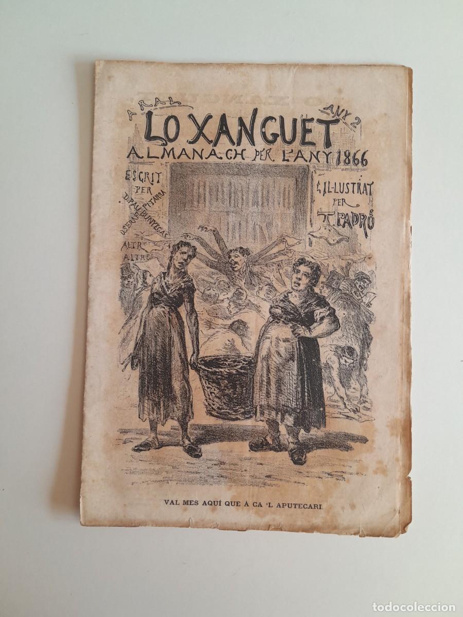 Coleccionismo de revistas y peri&oacute;dicos: LO XANGUET. ALMANAC PER L'ANY 1866 - ANY 2 (BARCELONA, 1865)