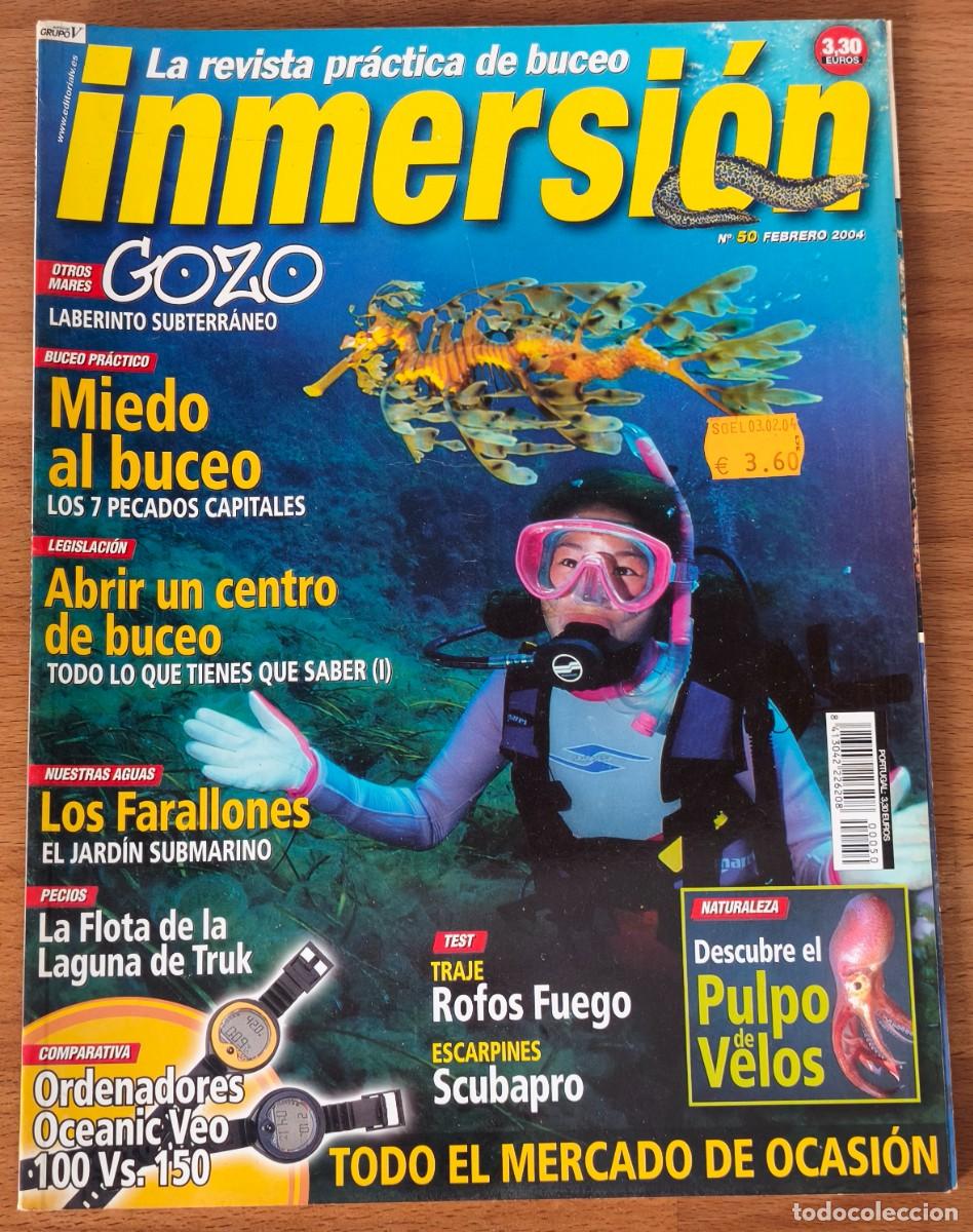 Coleccionismo de revistas y peri&oacute;dicos: Revista Inmersi&oacute;n - Miedo al buceo - N&ordm;50 - Febrero 2004