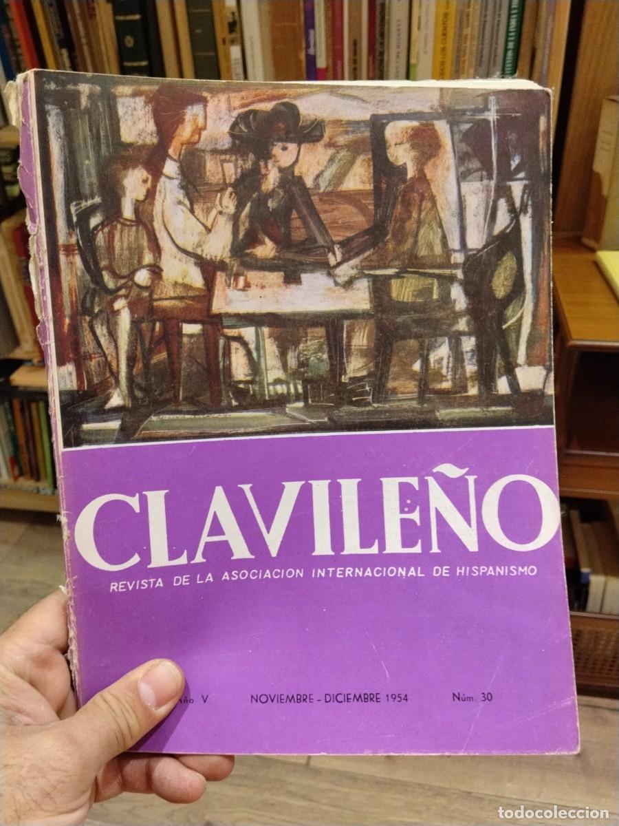 Colecionismo de Revistas e Jornais: CLAVILE&Ntilde;O. Revista de la asociaci&oacute;n internacional de Hispanismo. N. 30. Noviembre-Diciembre. 1954