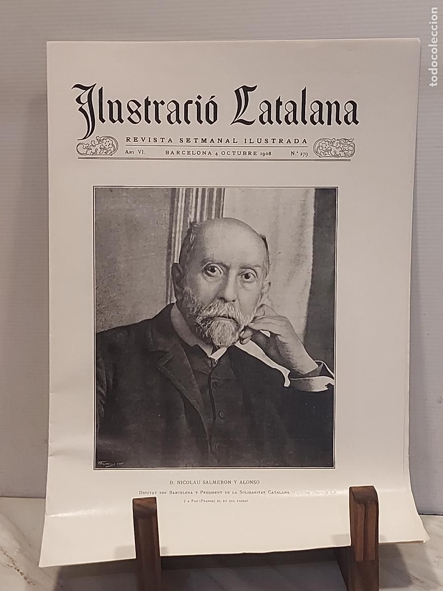 Coleccionismo de revistas y peri&oacute;dicos: 1908 | ILUSTRACI&Oacute; CATALANA N.&ordm; 279 | NICOL&Aacute;S SALMER&Oacute;N | PABLO SARASATE | DUGONGO