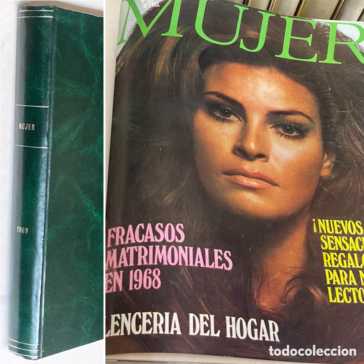 Collection Magazines and Newspapers: MUJER - REVISTA MENSUAL - A&Ntilde;O 1969 - 12 N&Uacute;MEROS (DEL 379 AL 390) - MODA BELLEZA FIGURINES
