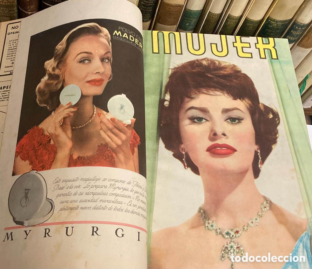 Collection Magazines and Newspapers: MUJER - REVISTA MENSUAL - A&Ntilde;O 1958 Y 1959 - 24 N&Uacute;MEROS (DEL 247 AL 390) - MODA BELLEZA FIGURINES