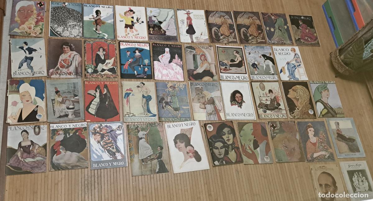 Coleccionismo de revistas y peri&oacute;dicos: BLANCO Y NEGRO - A&Ntilde;OS 20 - LOTE DE 41 REVISTAS - LA ACTUALIDAD DE HACE M&Aacute;S DE UN SIGLO