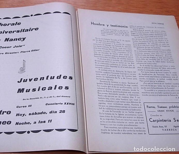 Coleccionismo de revistas y peri&oacute;dicos: Revista NUEVA TARREGA n&ordm; 948 Cine Majestic Chorale Universitaire de Nancy 1962 Muy buen estado Rara!