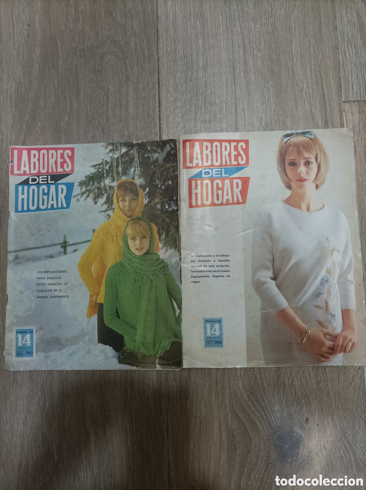 Collectionnisme de Revues et Journaux: LABORES DEL HOGAR 1963 N&deg; 63 - 64