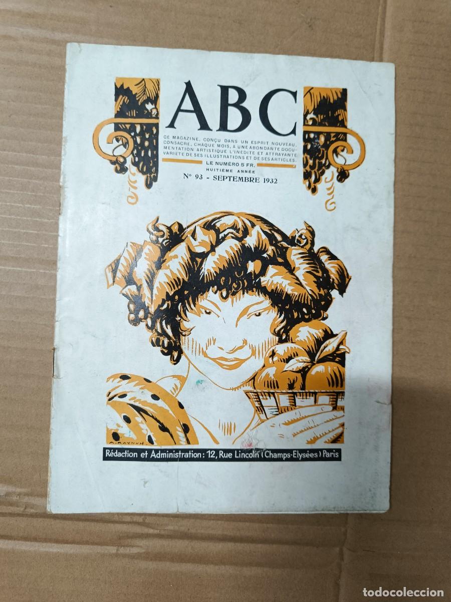 Coleccionismo de revistas y peri&oacute;dicos: ANTIGUA REVISTA FRANCESA ABC, ORIGINAL DE 1932, ARTE, CULTURA, FRANCE -P24