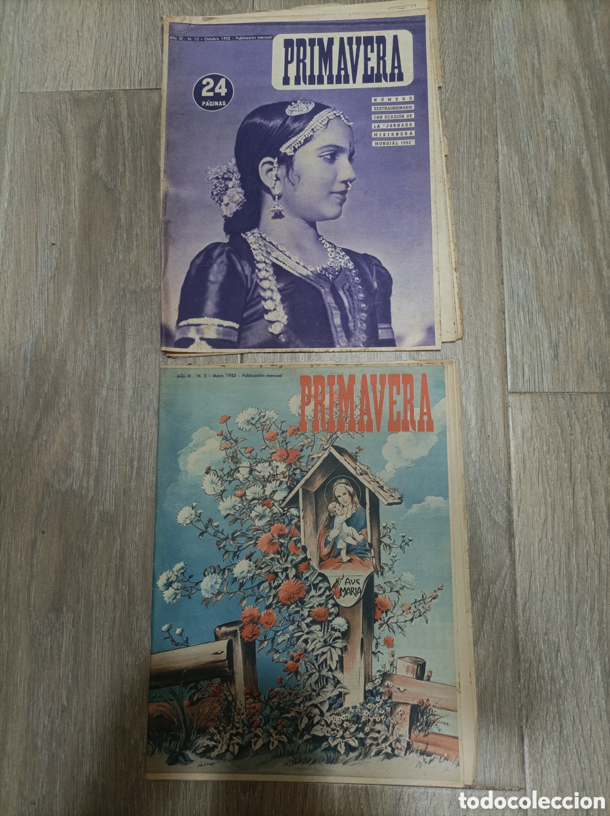 Coleccionismo de revistas y peri&oacute;dicos: REVISTA PRIMAVERA 1952 N&deg; 5 - 10