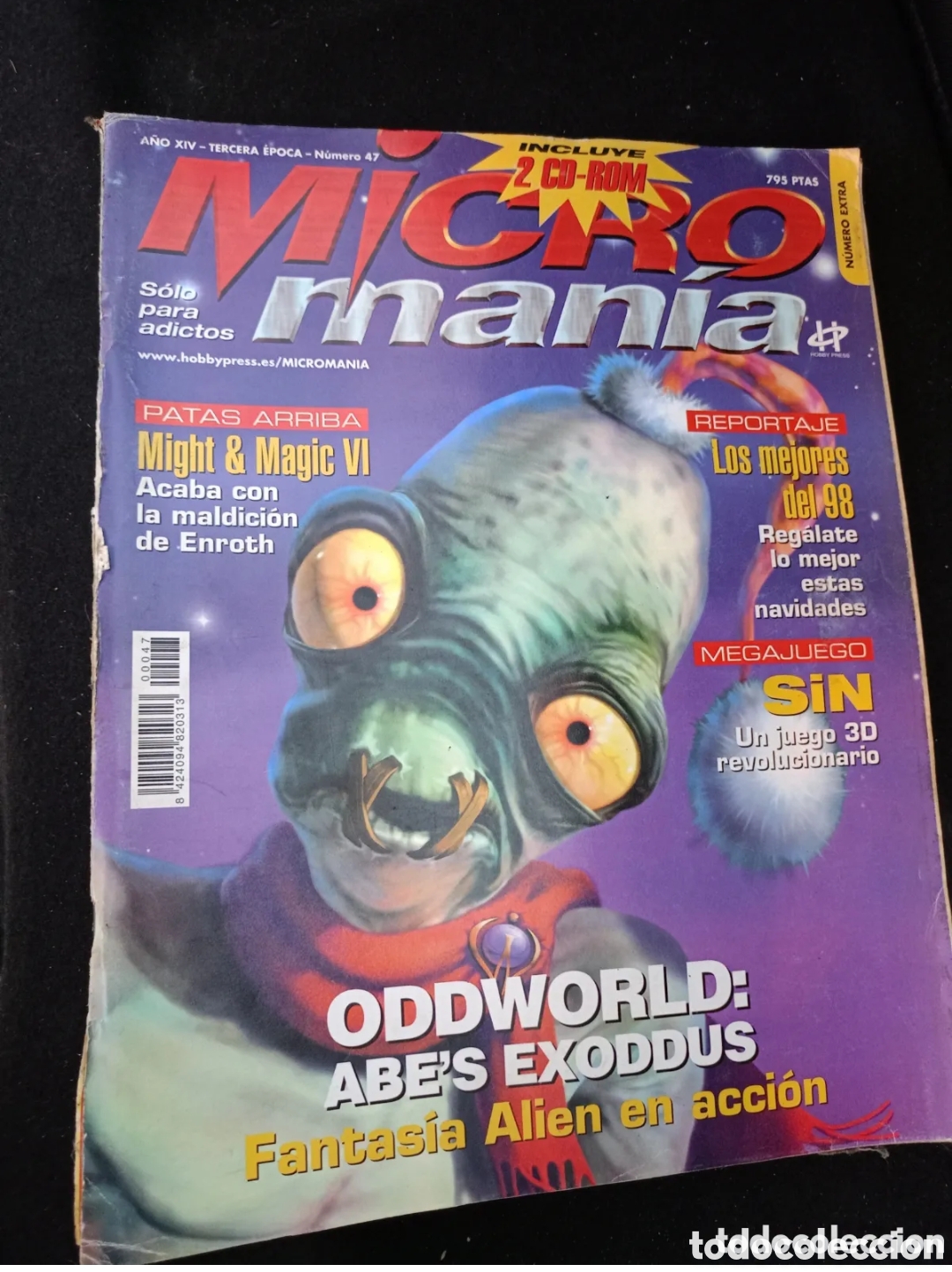 Collectionnisme de Revues et Journaux: Micromania tercera &eacute;poca n &deg; 47 abe's exoddus